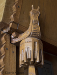 Derde etage. Detail kastenwand in de huidige slaapkamer.
<br/>
Corrie Groen- Pickhard, 2015-02-20
